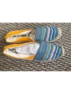Sam Edelman Womens Shoes Size 6.5 Verona Multicolor Canvas Espadrilles  Resort